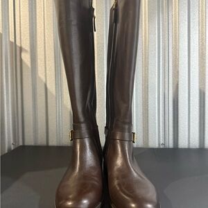 Lauren Ralph Lauren Dark Brown Over the Knee Boots